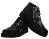 A9325 | Black 3-Buckle Pointed Creeper Boot | T.U.K