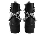 A9752 | Black 7-Eye Chain & Strap Dino Lug Boot | T.U.K