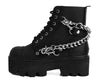 A9752 | Black 7-Eye Chain & Strap Dino Lug Boot | T.U.K