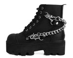 A9752 | Black 7-Eye Chain & Strap Dino Lug Boot | T.U.K