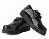 F9679 | Black Patent Viva II Low Sole Creeper  | T.U.K