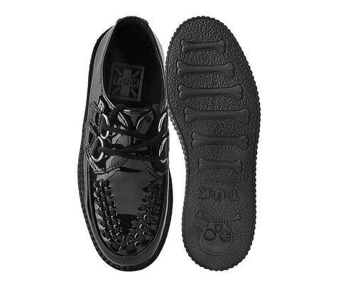 F9679 | Black Patent Viva II Low Sole Creeper  | T.U.K