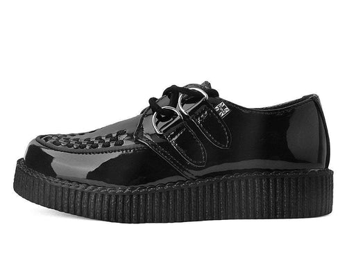 F9679 | Black Patent Viva II Low Sole Creeper  | T.U.K