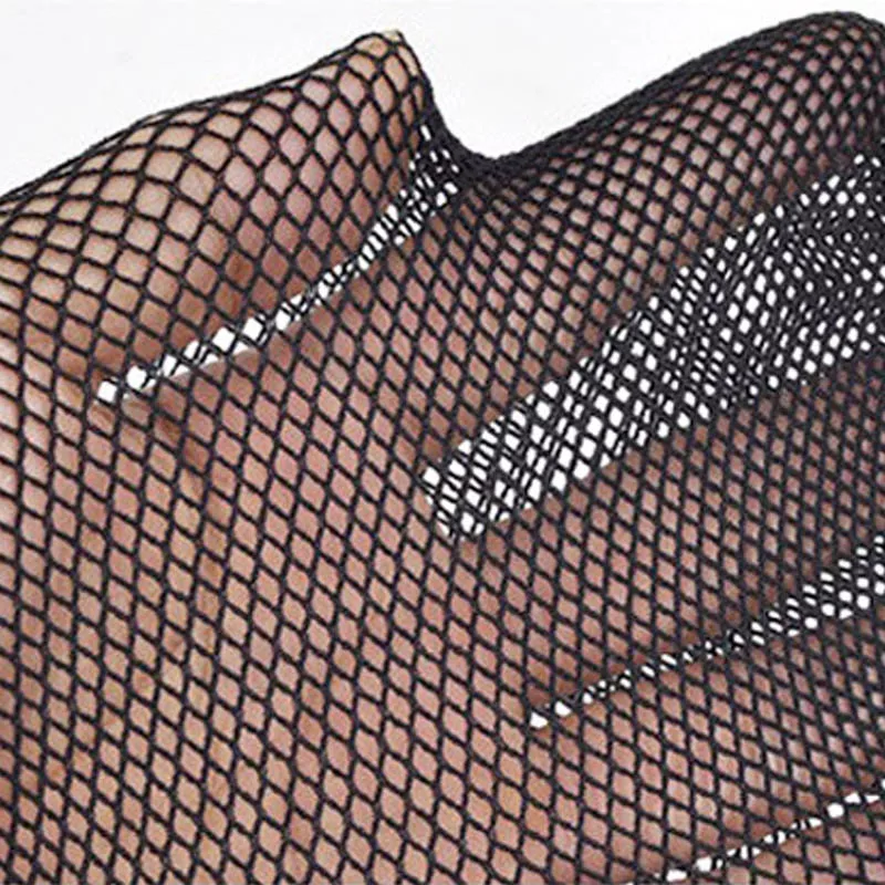 BLACK SMALL NET STOCKINGS [RTS]